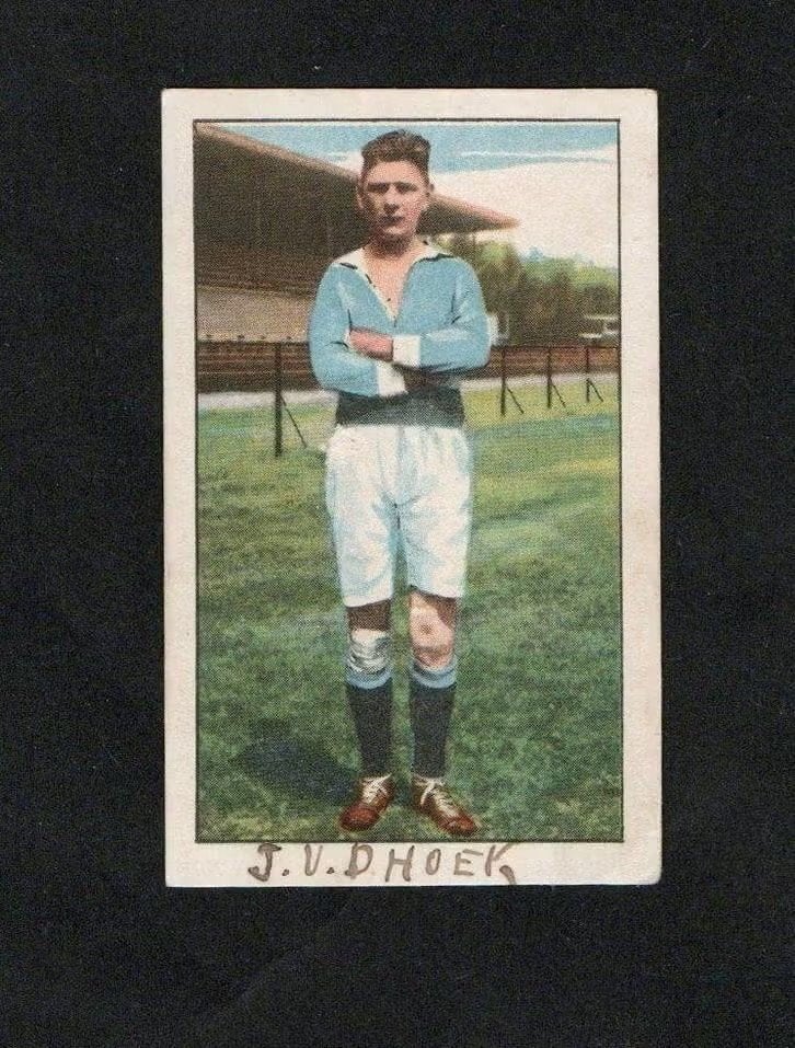 Voetbalplaatje J. v.d. Hoek VDL Maassluis (87)., Ophalen of Verzenden, Zo goed als nieuw