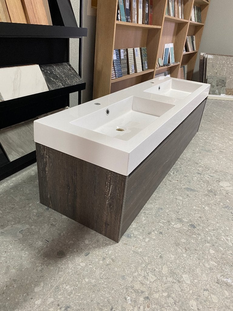 Badmeubel 160cm Grey Canyon van €2250 nu afhaal €750 nieuw!, Ophalen, 150 tot 200 cm, Nieuw, Minder dan 100 cm