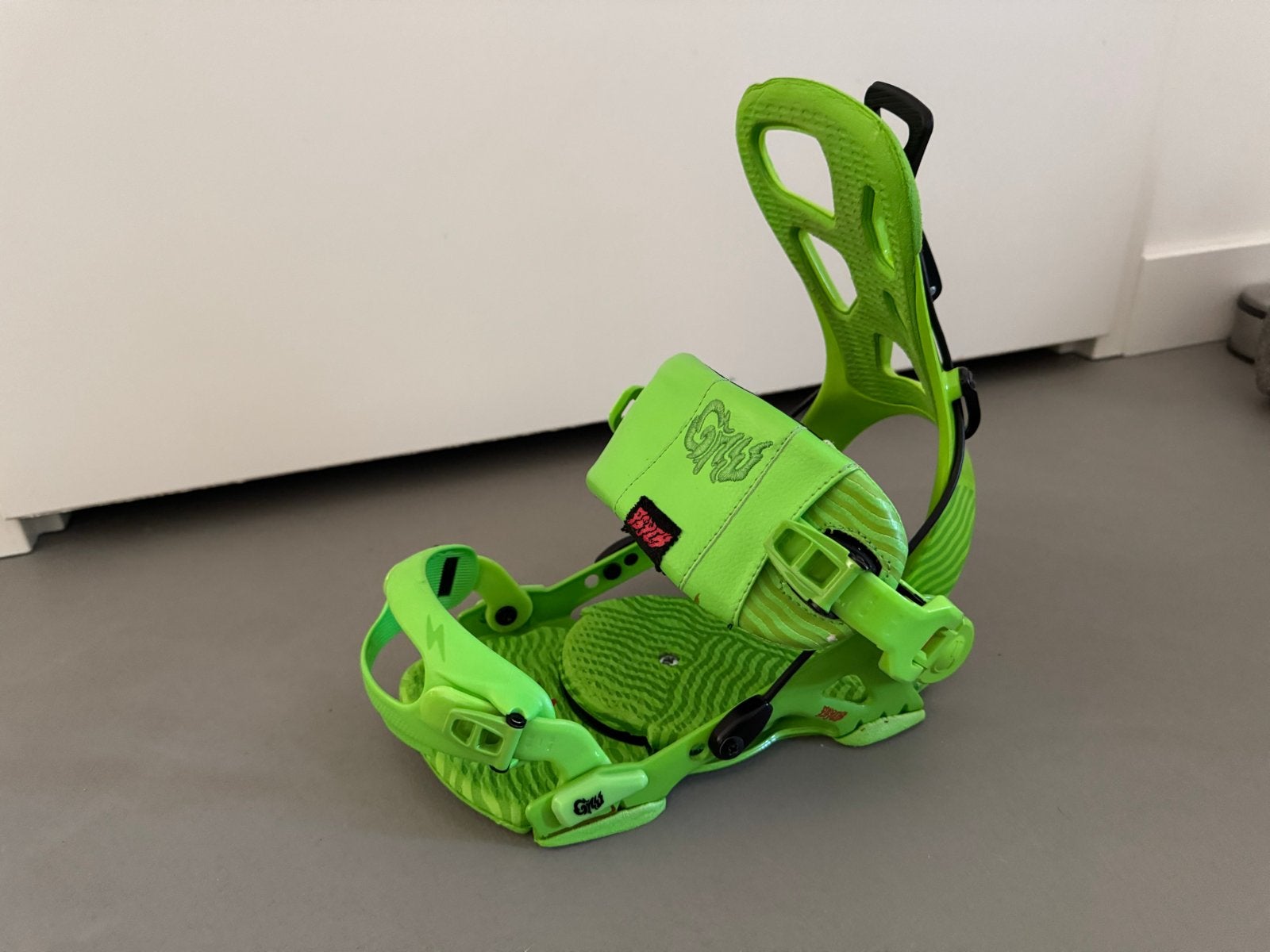 GNU Psych Green Speed Entry Snowboardbinding (M), Ophalen, Gebruikt, Bindingen