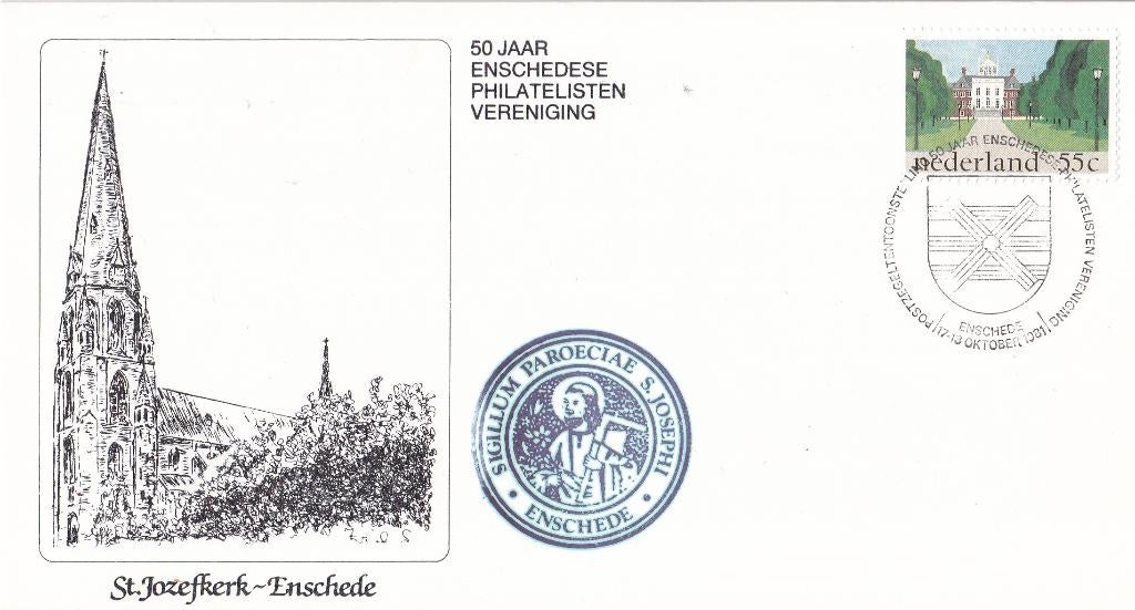 50 jaar Enschedese Philatelisten – Enschede – oktober 1981, Verzenden, Envelop