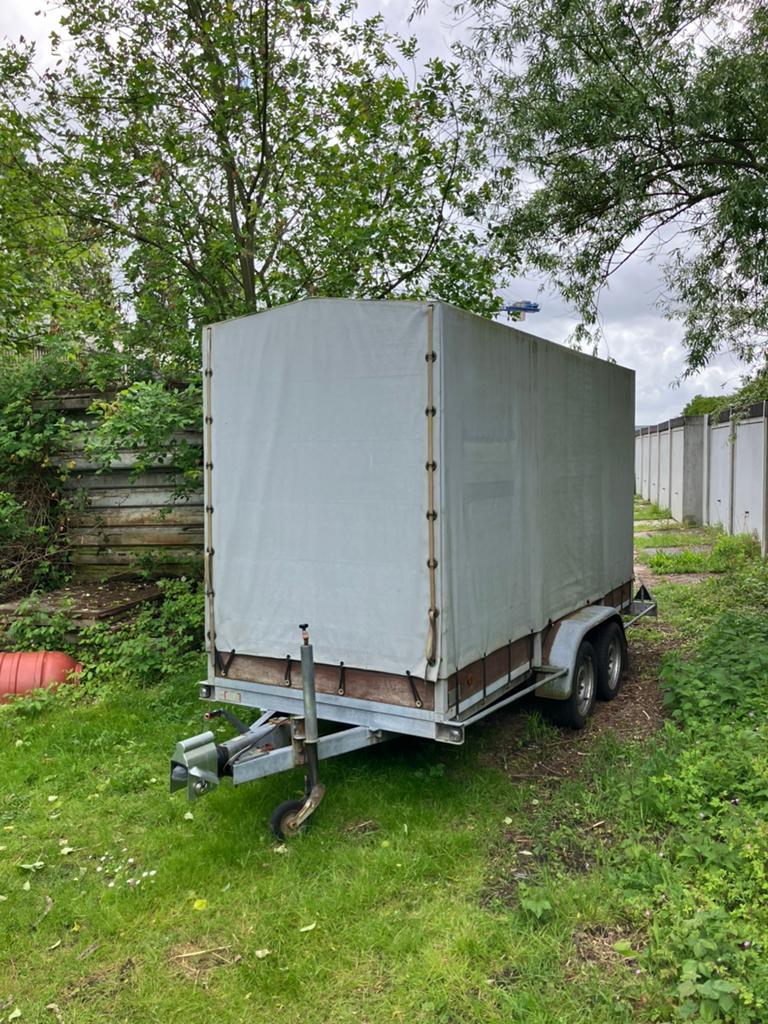 Huif aanhanger tandemasser kar, Auto diversen, Aanhangers en Bagagewagens, Ophalen, Gebruikt