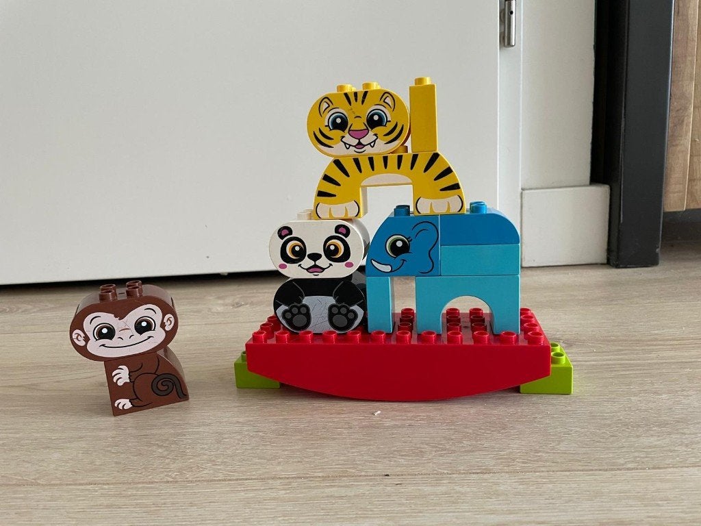 10884 – LEGO DUPLO Balancerende dieren, Ophalen of Verzenden, Zo goed als nieuw, Compleet, Duplo