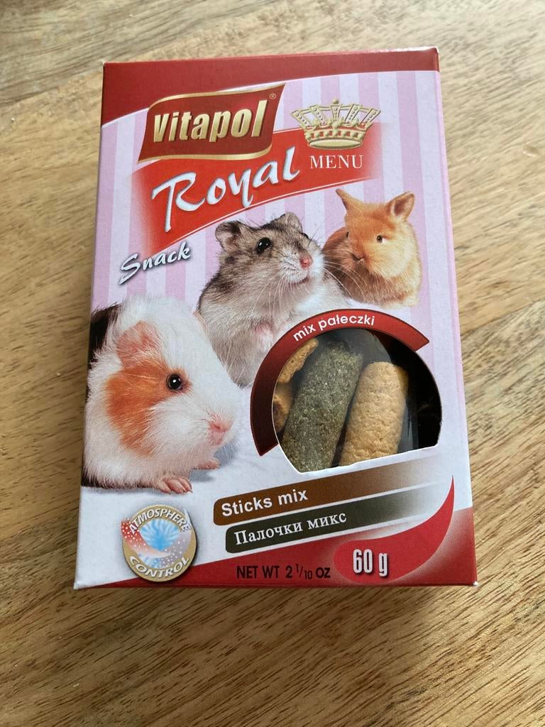 Snack voor knaagdieren - hamster - cavia - konijn, Januari, Meerdere dieren, Overige typen, Tam