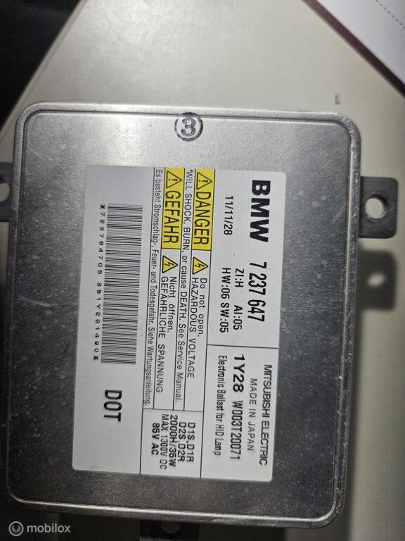 Adaptive licht control module originl BMW X1 ('-'22) 7237647, Gebruikt, Ophalen of Verzenden, BMW, BMW