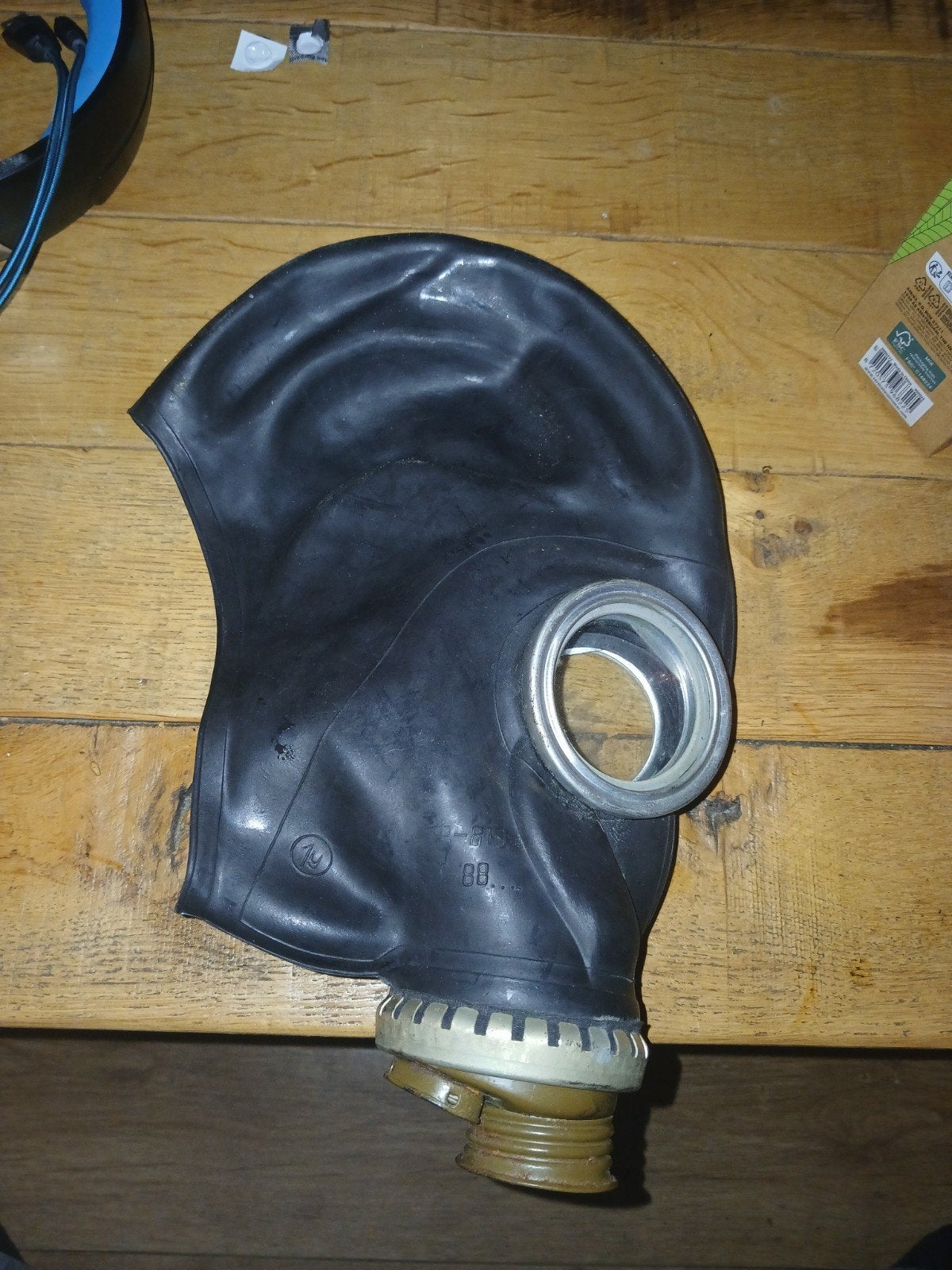 Vintage Russisch Gasmasker - GP-5 - Zwart Rubber, Ophalen of Verzenden