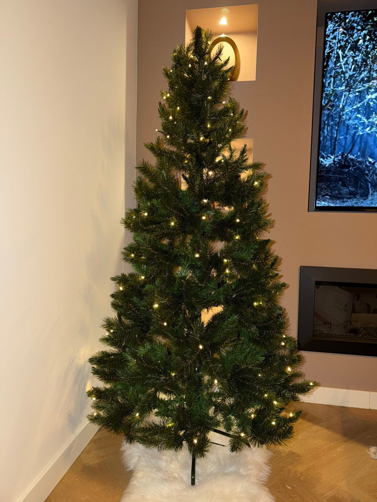 Groene kerstboom met led lampjes 165cm hoog Triumph Tree, Diversen, Kerst, Ophalen, Zo goed als nieuw
