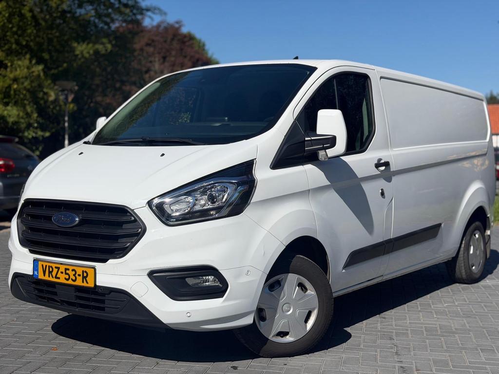 Ford Transit Custom 300 2.0 TDCI L2H2 Limited/Airco/Carplay/, Auto's, Voorwielaandrijving, Euro 6, 4 cilinders, Wit