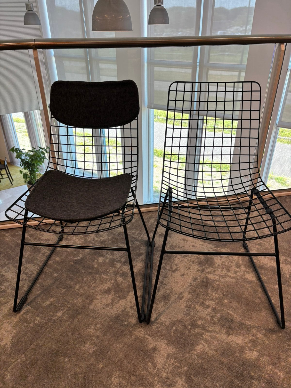 Ijzeren zwarte stoelen, Ophalen, Gebruikt, Zwart, Metaal