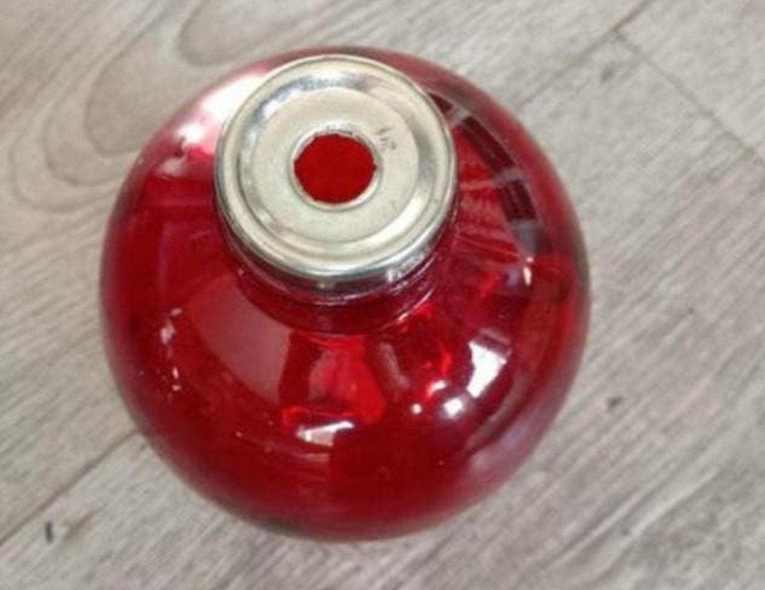 🌹glazen oliefles🌹, Verzenden, Rood, Glas
