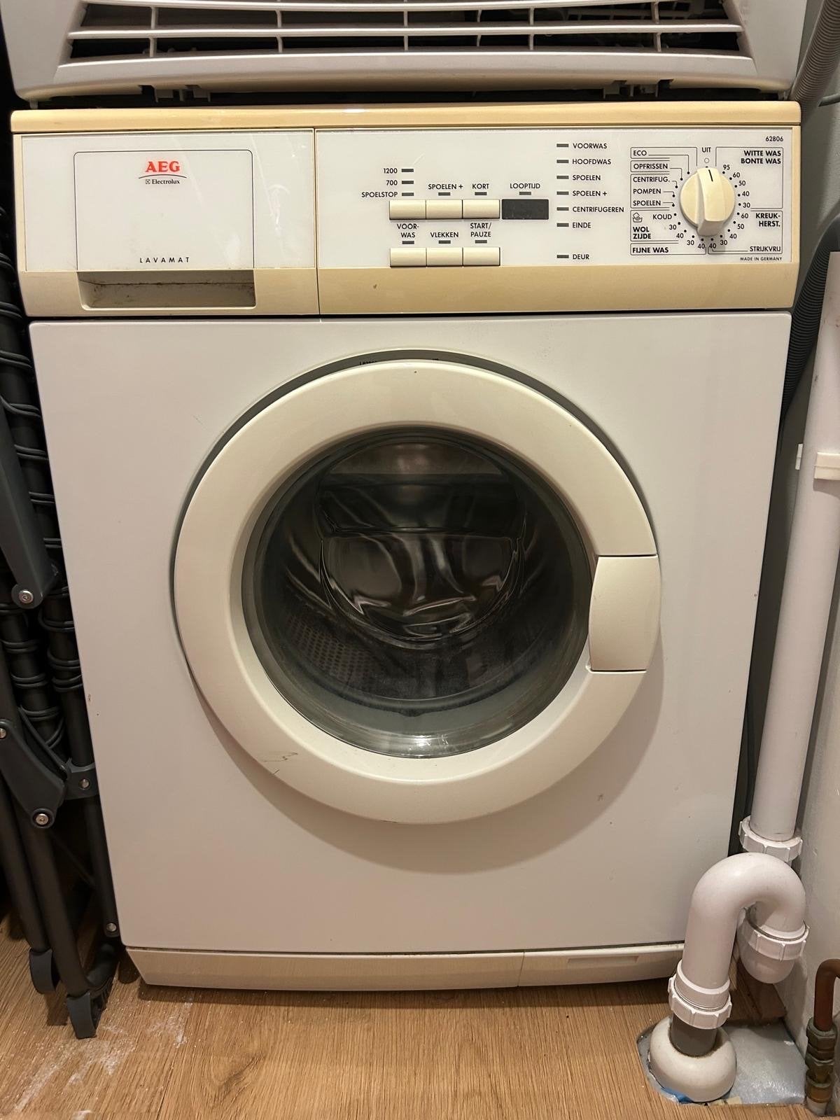 AEG Wasmachine en Zanussi Droger Set, Ophalen, 1200 tot 1600 toeren, Gebruikt, 8 tot 10 kg