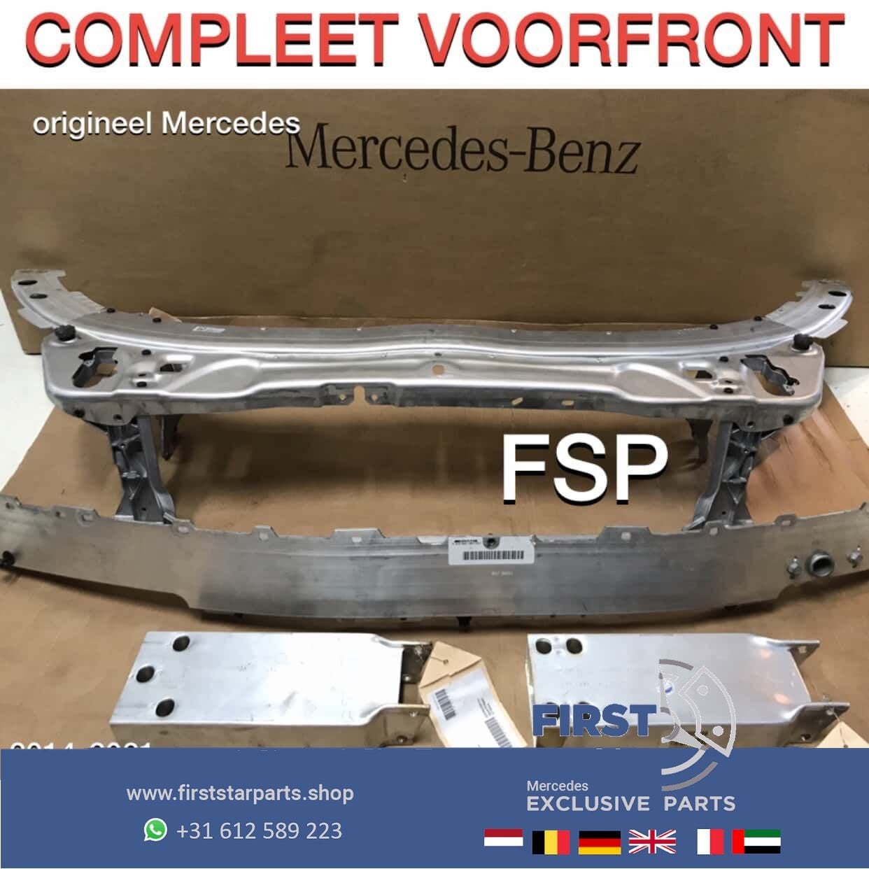 W205 C205 S205 C63 AMG VOORFRONT COMPLEET FRONT Mercedes C K, Gebruikt, -, Voor, Ophalen of Verzenden