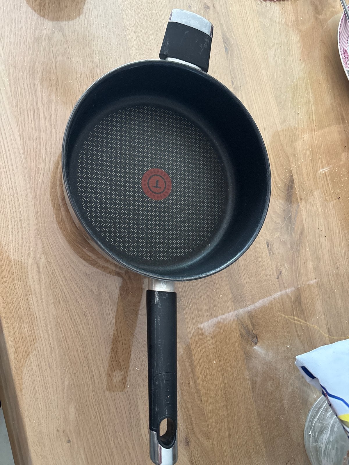Tefal Koekenpan 26 cm - Inductie Technologie, Ophalen, Gebruikt, Rvs