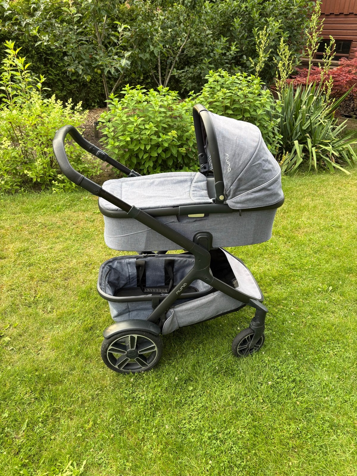 Nuna Demi Grow Kinderwagen Compleet - Duowagen, Gebruikt, Combiwagen, Verstelbare duwstang, Ophalen