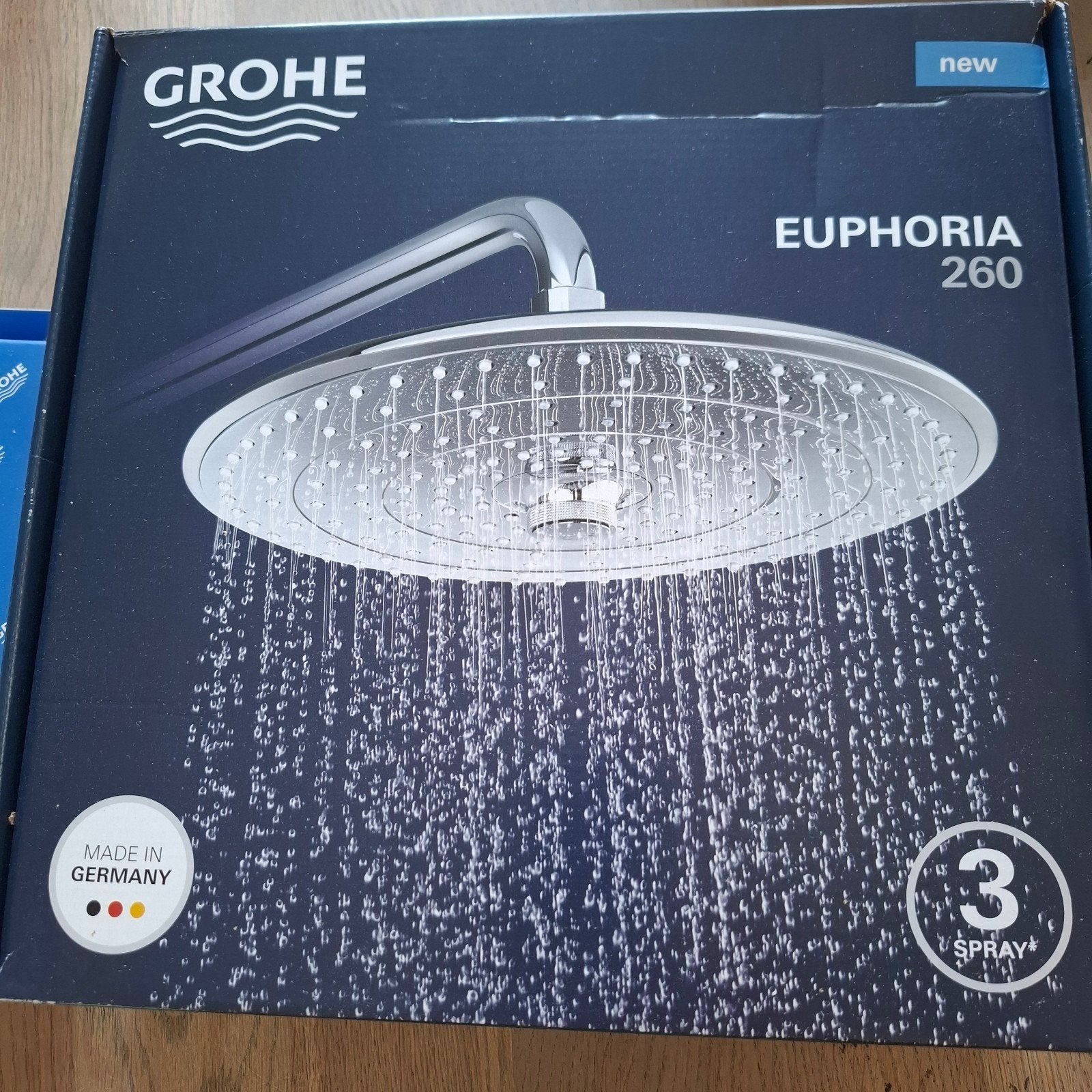 Nieuwe Grohe Euphoria 260 hoofddouchekop (plafondmontage), Ophalen of Verzenden, Nieuw, Douche