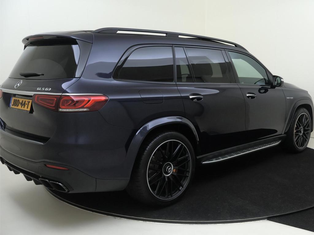 Mercedes-Benz GLS AMG 63 4MATIC+ Premium Plus /Panoramadak /, Gebruikt, Blauw, 7 stoelen, Leder