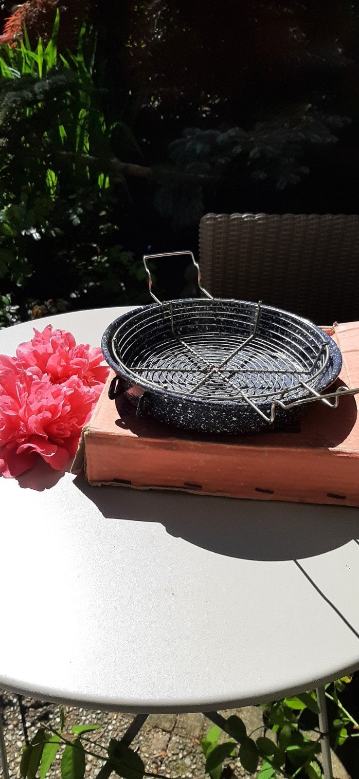 Vintage emaille frituurpannetje Padella Splendor, Ophalen of Verzenden