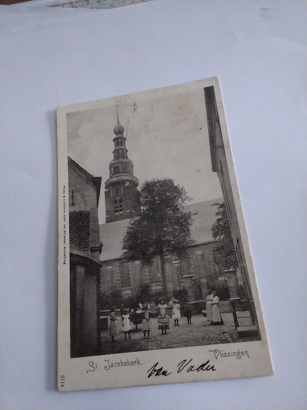 Oude Ansichtkaart Vlissingen St. Jacobskerk (voor 1920), Ophalen of Verzenden