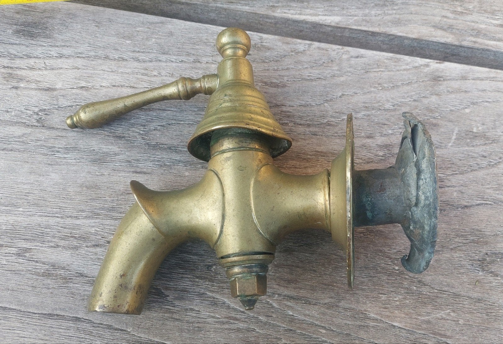 Antieke grote messing kraan boerenkraan, Ophalen of Verzenden