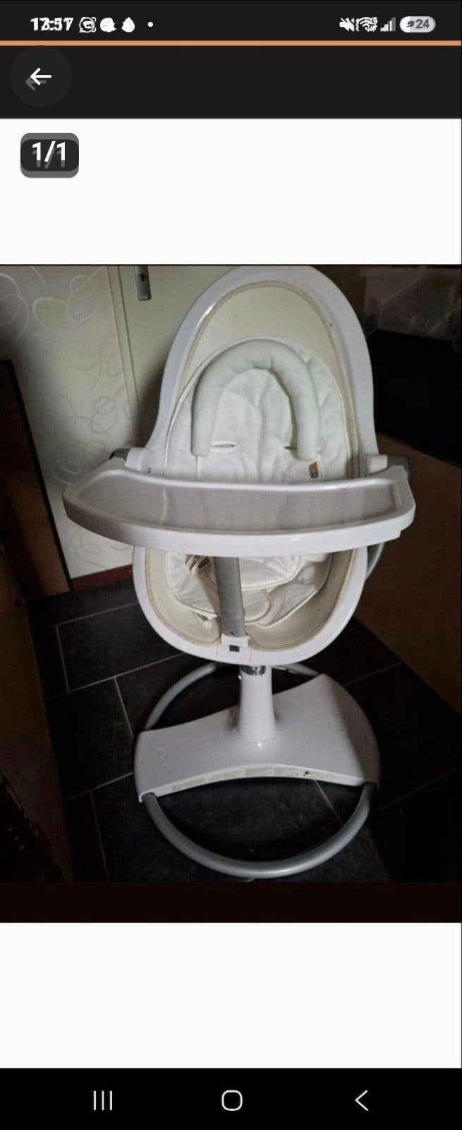 Bloom kinderstoel - meegroeistoel met accessoires, Ophalen, Gebruikt, Meegroeistoel, Gordel(s)