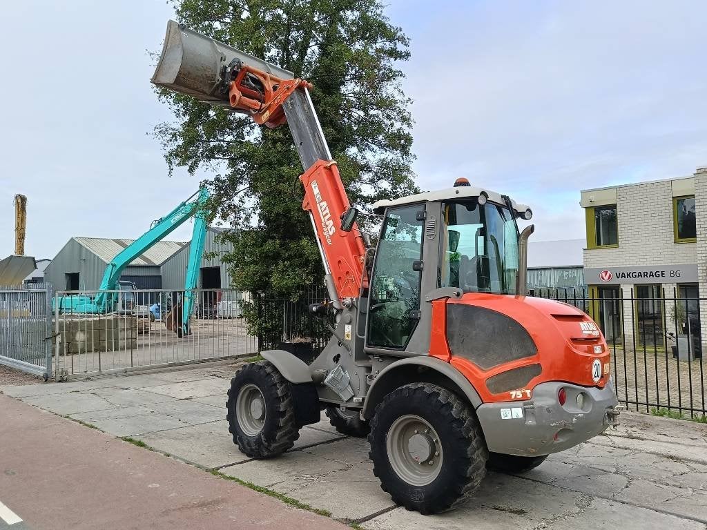 Atlas 75 E T telescopic mast wiellader loader lader, Wiellader of Shovel
