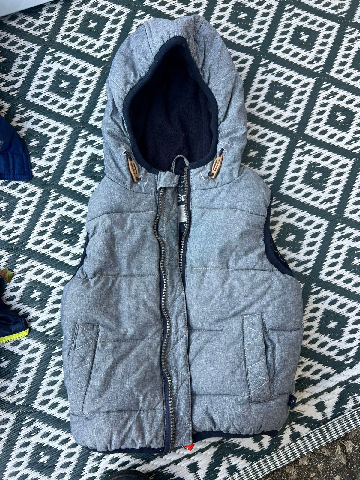 Bodywarmer Babyface maat 86 grijs gewatteerd Duffel stijl, Ophalen of Verzenden, Gebruikt, Jongetje of Meisje, Jasje