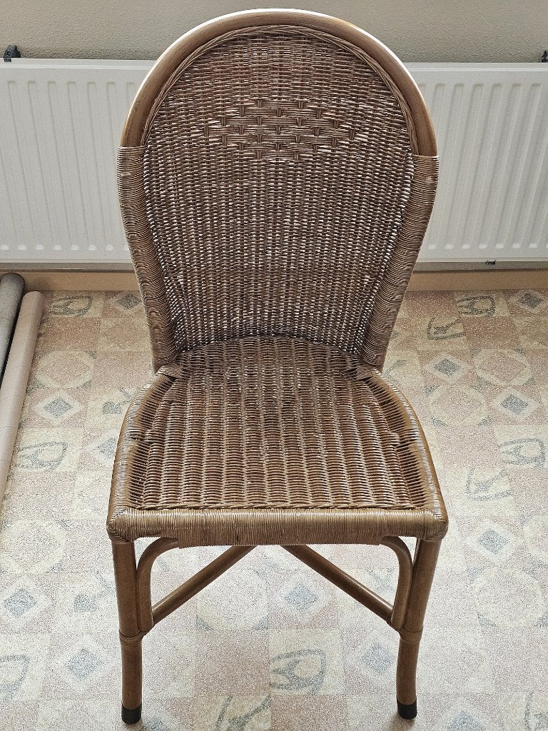 Rotan stoel met zitting 46 cm hoog, Ophalen, Gebruikt, Bruin, Landelijk, Bohemian