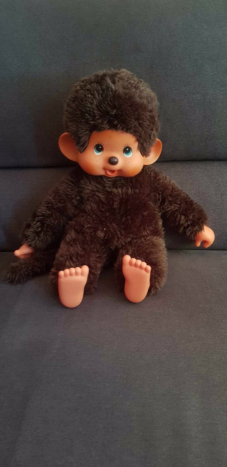 Vintage Monchhichi Monkey, 1974, Ophalen of Verzenden, Zo goed als nieuw