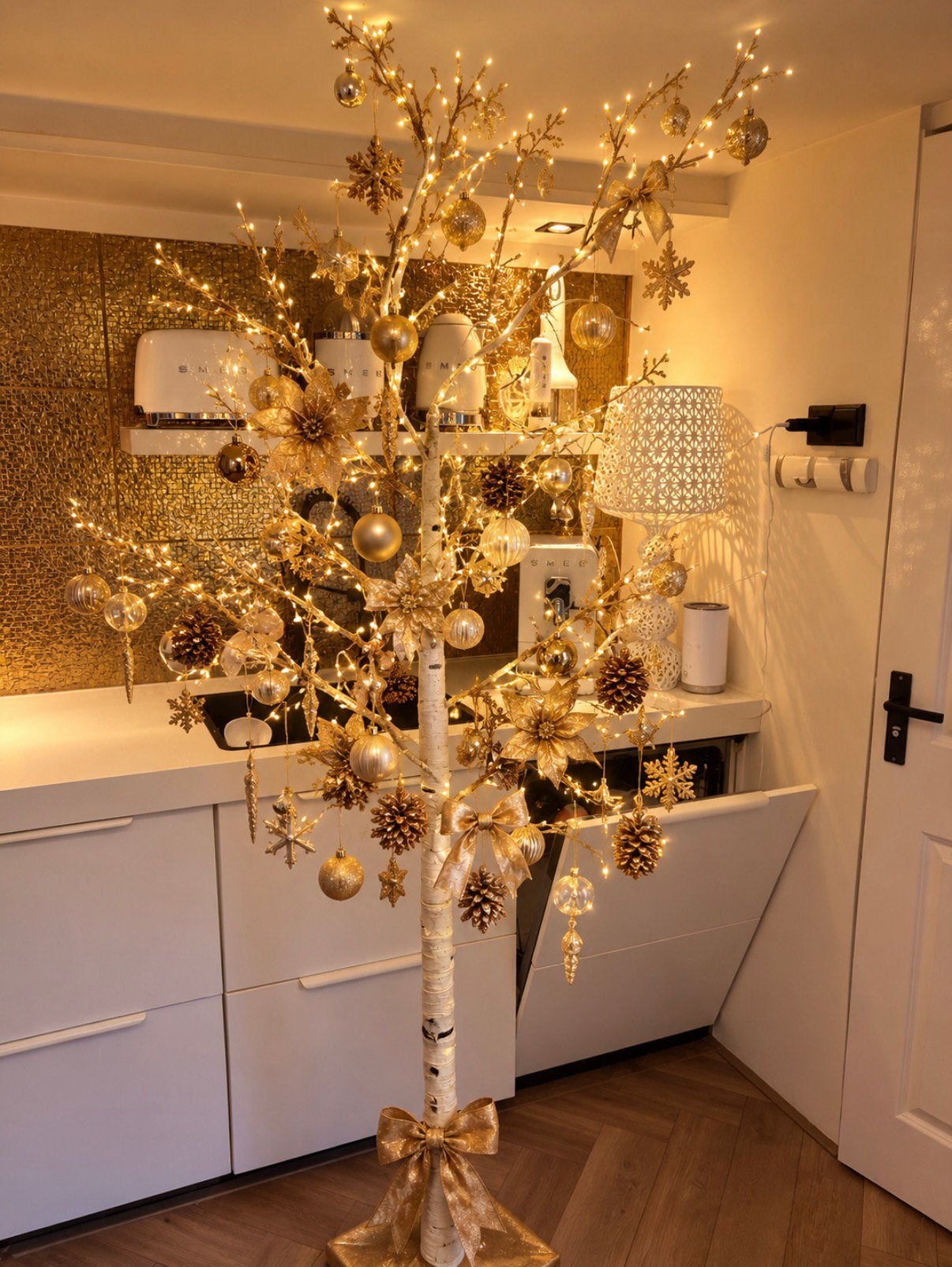 Lumineo Berkenboom met Micro LED Verlichting - 220cm, Diversen, Ophalen of Verzenden, Nieuw