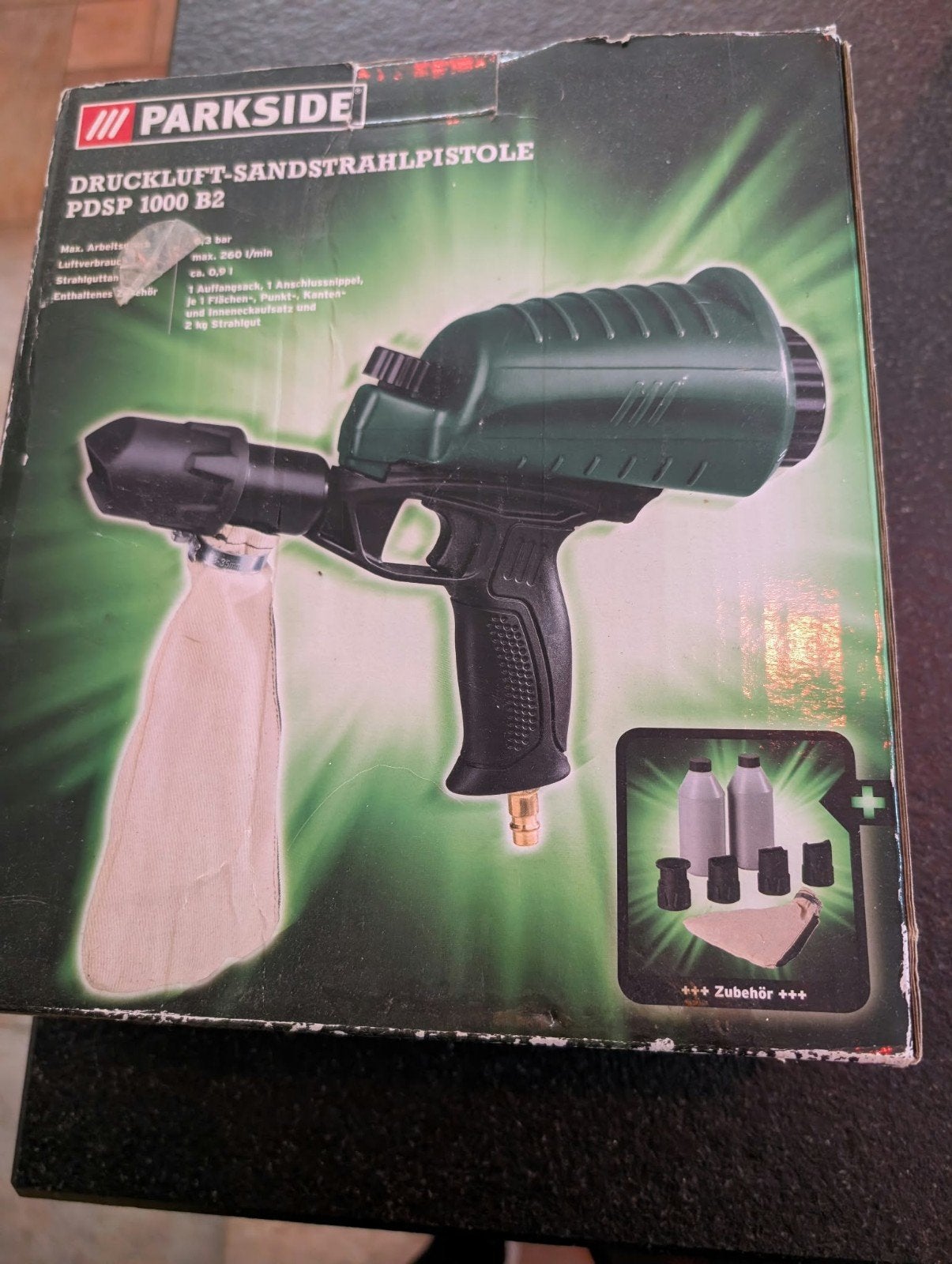 Parkside zandstraal pistool, Doe-het-zelf en Verbouw, Ophalen of Verzenden, Nieuw