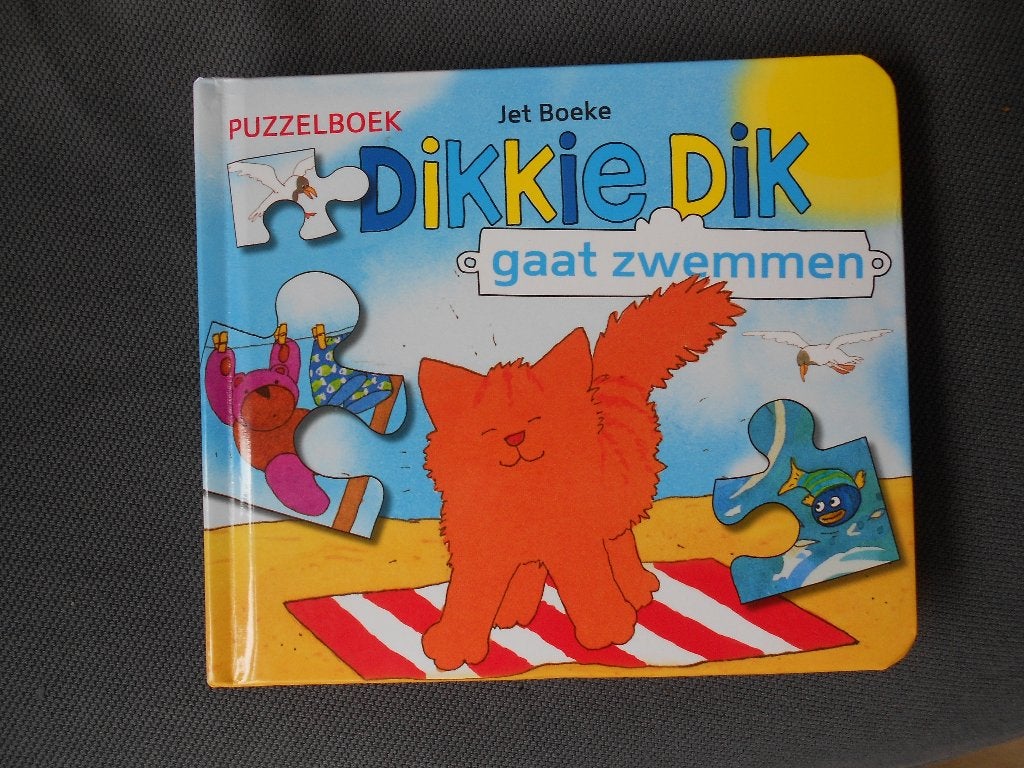 Dikkie Dik gaat zwemmen puzzelboekje, Boeken, Jongen of Meisje, 4 jaar, Ophalen, Gelezen