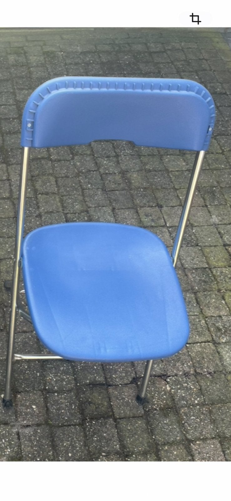 2 goede klapstoeltjes, Kunststof, Gebruikt, Twee, Blauw
