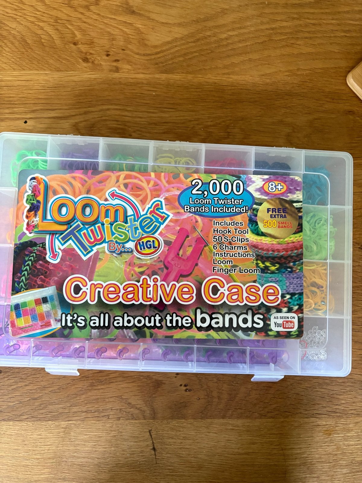 Loom Twister Creative Case met 2000+ Loom Bands, Hobby en Vrije tijd, Ophalen, Gebruikt, Meerkleurig, Kunststof