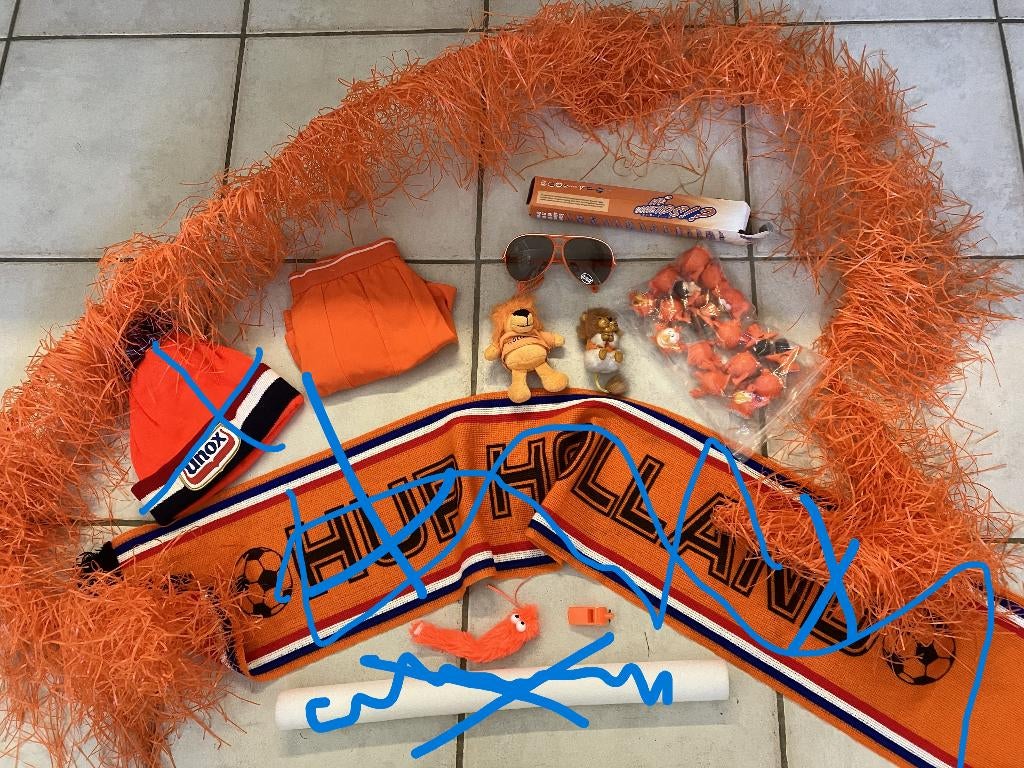 Verzameling oranje artikelen, Hobby en Vrije tijd, Feestartikelen, Ophalen of Verzenden, Zo goed als nieuw, Versiering, Overige