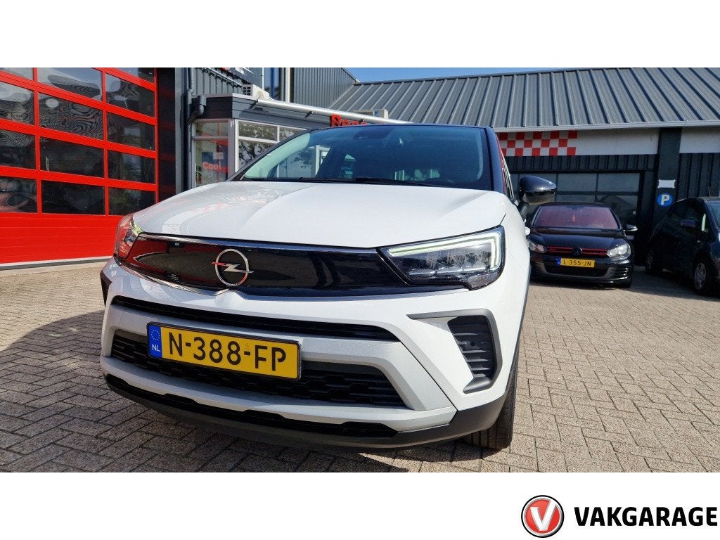 Opel Crossland 1.2 Turbo GS Line (bj 2021), Auto's, Gebruikt, Euro 6, Wit, Origineel Nederlands