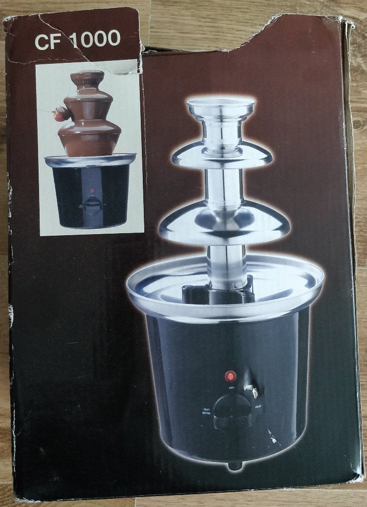 Chocoladefontein CF-1000, Ophalen of Verzenden, Gebruikt, Brander, Fondueset