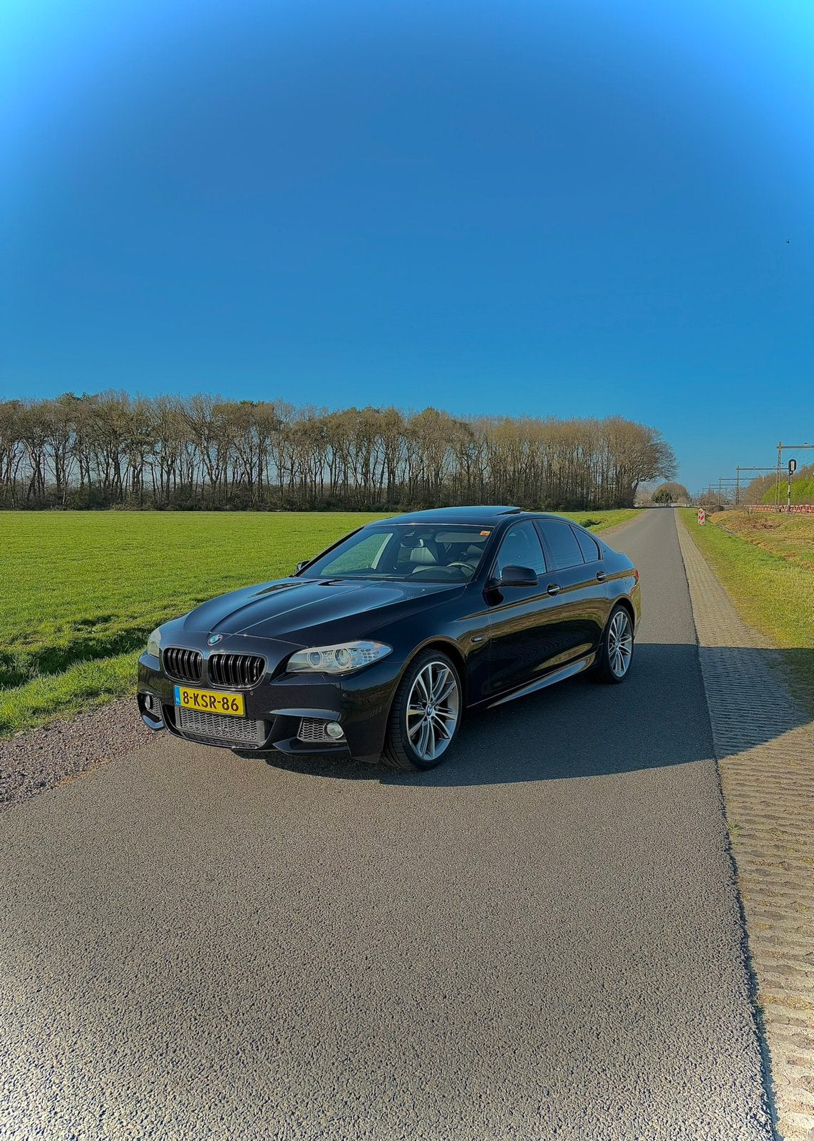 BMW 528i F10 245PK | Automaat | Camera | CarPlay | Trekhaak, Automaat, 2000 kg, Zwart, Particulier