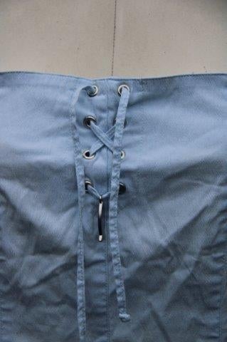 Spijkerjurk licht blauw Saint James mt T40 Vaste prijs OPRUI, Maat 38/40 (M), Ophalen of Verzenden, Zo goed als nieuw, Knielengte