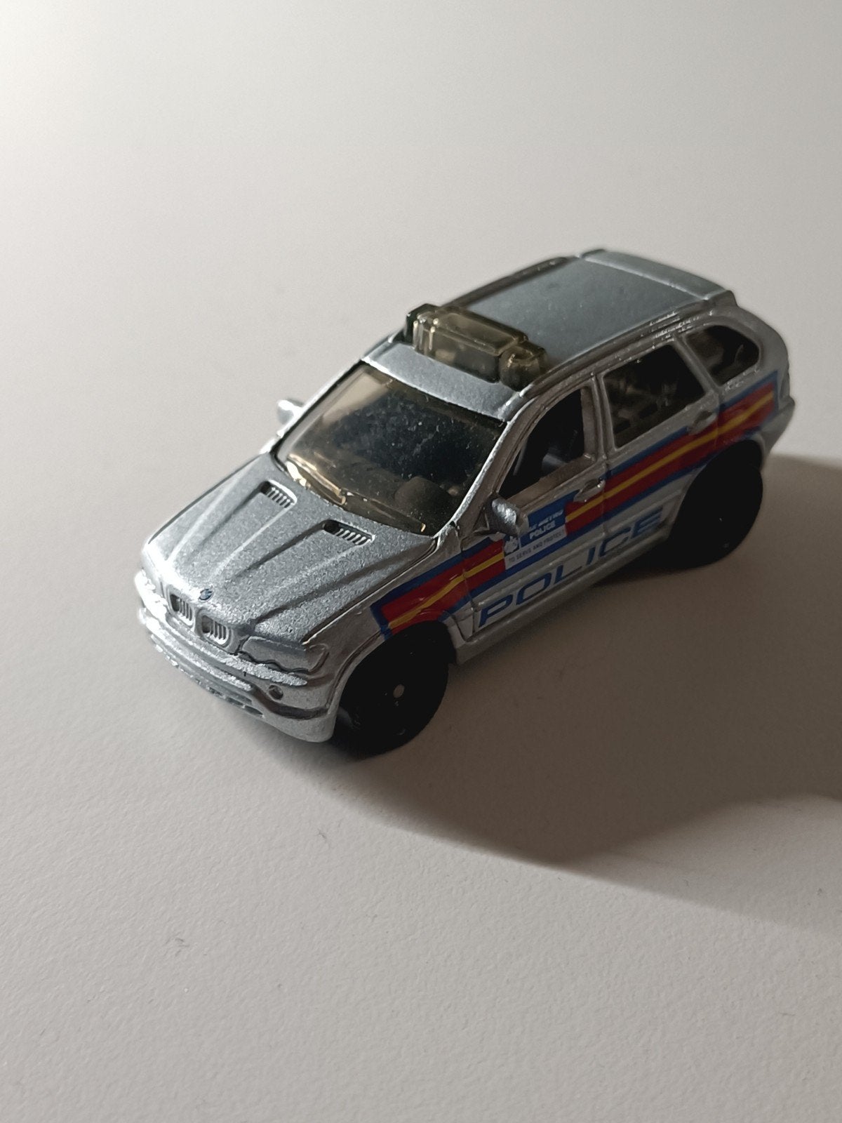 Matchbox BMW X5 Politie Diecast Model, Ophalen of Verzenden, Zo goed als nieuw, Auto