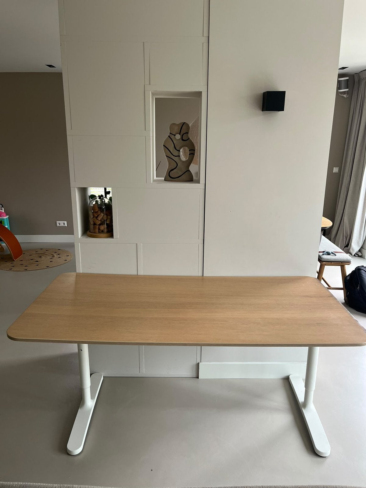 IKEA brekant bureau (zonder schroeven), Ophalen, 160 cm, Gebruikt, Schoolbureau