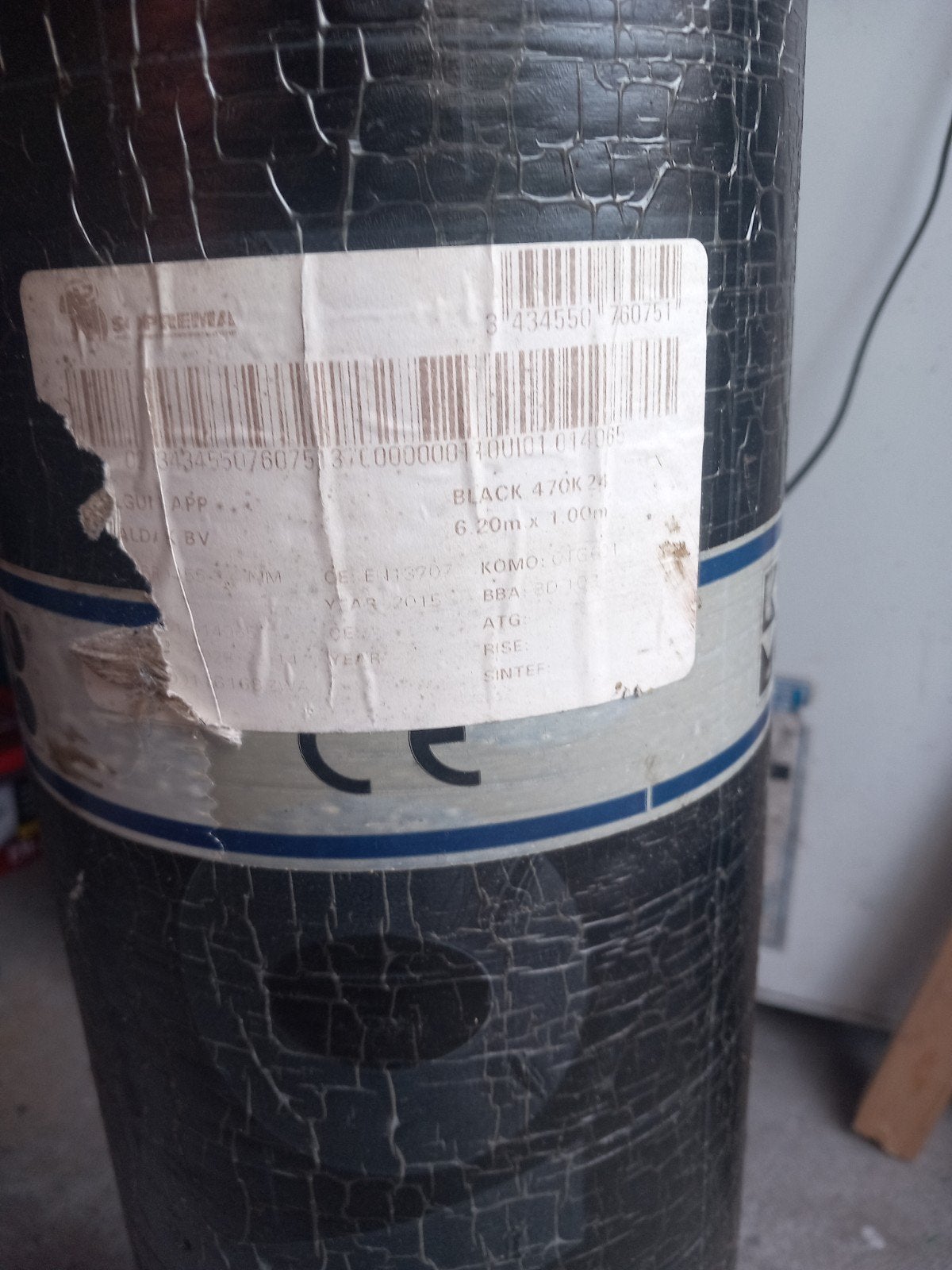Royal Gum Dakleer Rollen - Zwart 1m, Overige materialen, Zwart, Nieuw, Ophalen of Verzenden