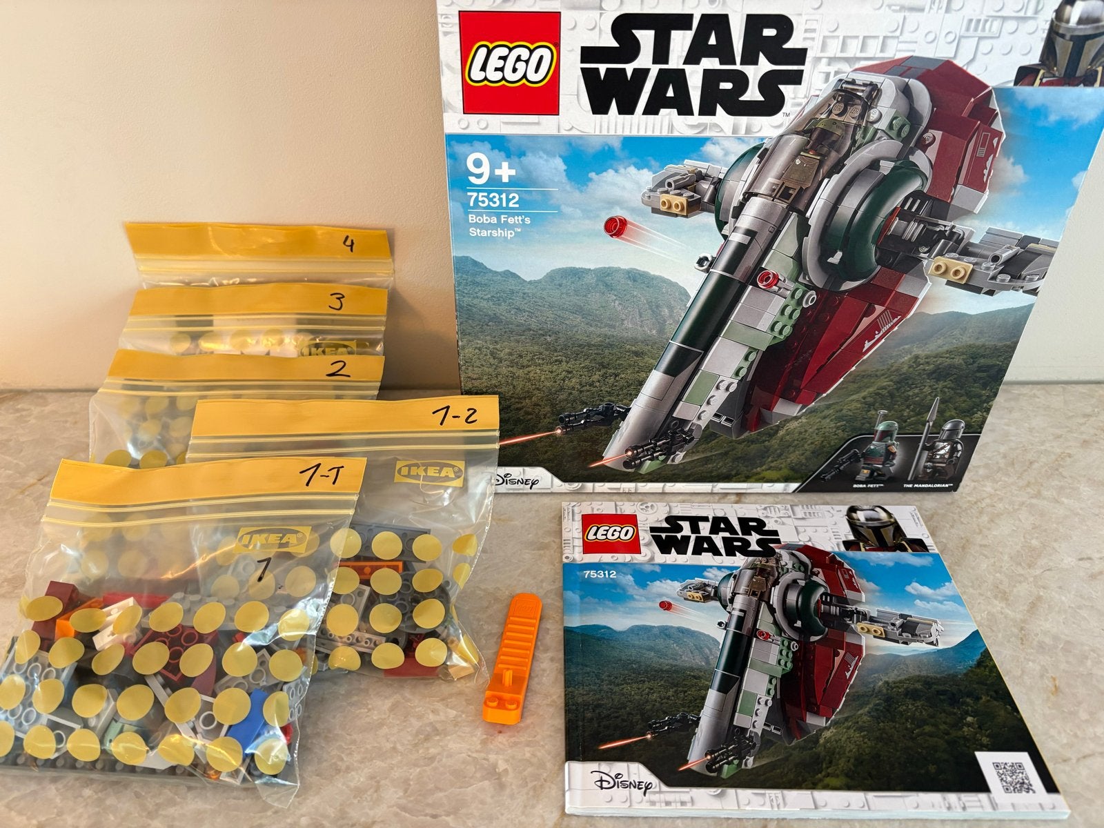 LEGO Star Wars 75312 Boba Fett's Starship - Zo goed als nieu, Ophalen, Zo goed als nieuw, Overige merken