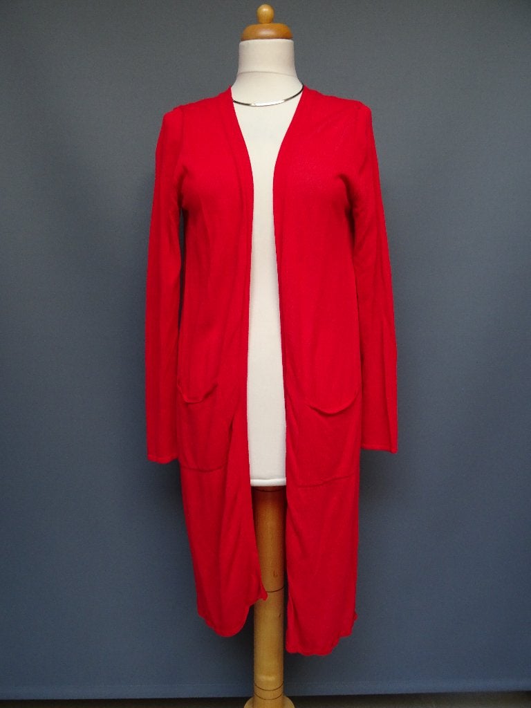 NORAH maat 42, lang rood vest., Maat 42/44 (L), Ophalen of Verzenden, Zo goed als nieuw, Norah