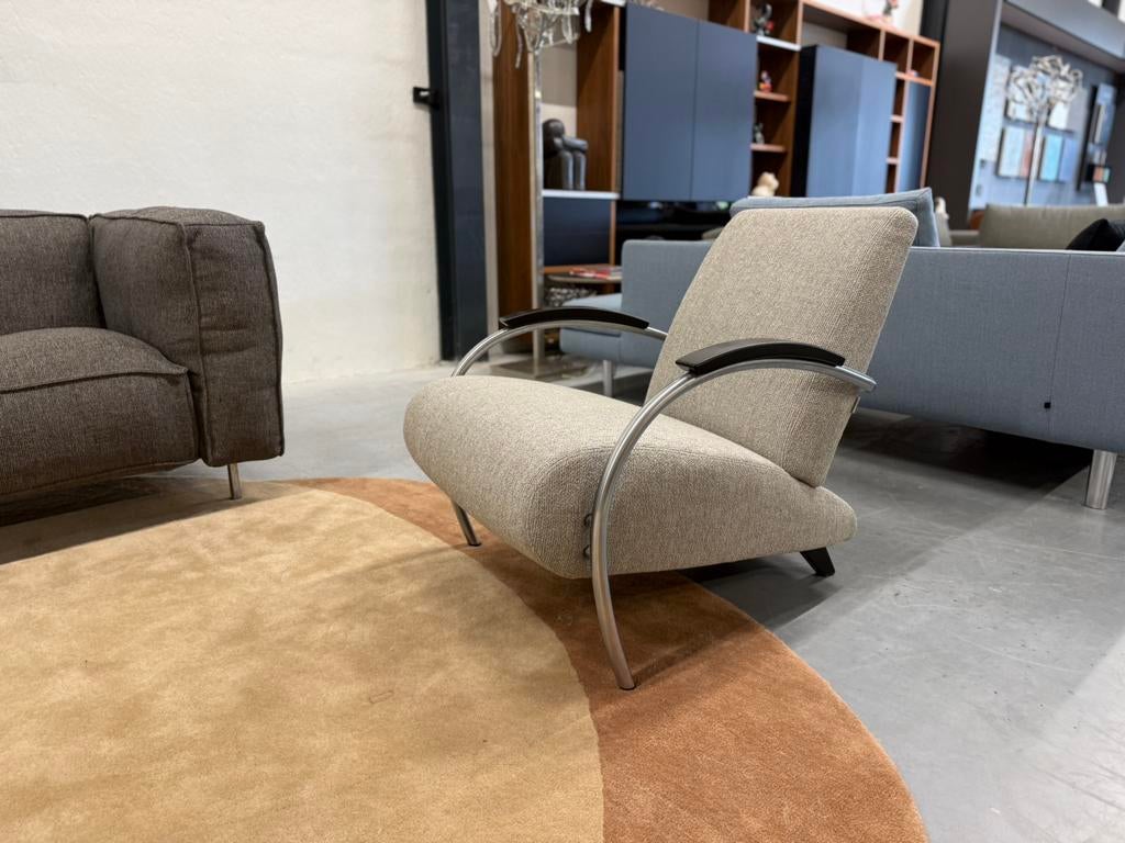 Nieuw Gelderland 5470 Fauteuil moss stof design stoel Lotus, Nieuw, 75 tot 100 cm, Gelderland, Stof