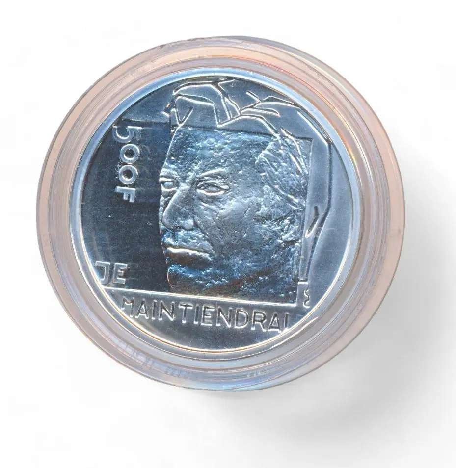Luxemburg 500 Franc 2000 Henri Grand-Duc, Ophalen of Verzenden, Overige landen, Losse munt, Zilver