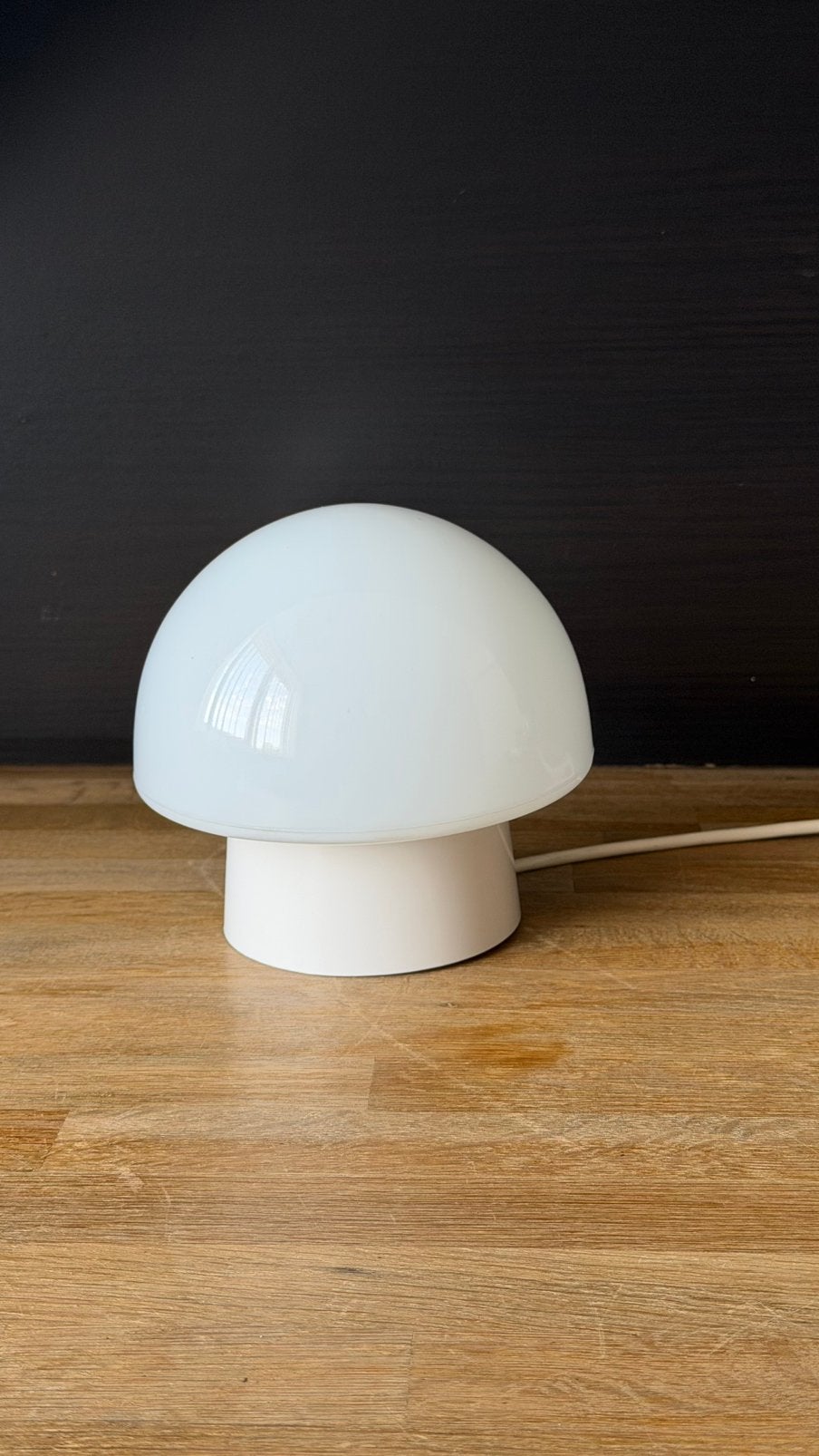 Vintage plafondlamp Plafonniére mushroom Bauhaus, Huis en Inrichting, Gebruikt, 16 cm, Glas, Plafondlamp