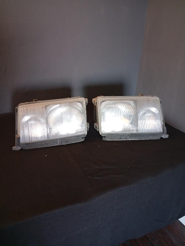Koplampen Mercedes 300E bj 1989, Auto-onderdelen, Ophalen, Gebruikt, Mercedes-Benz