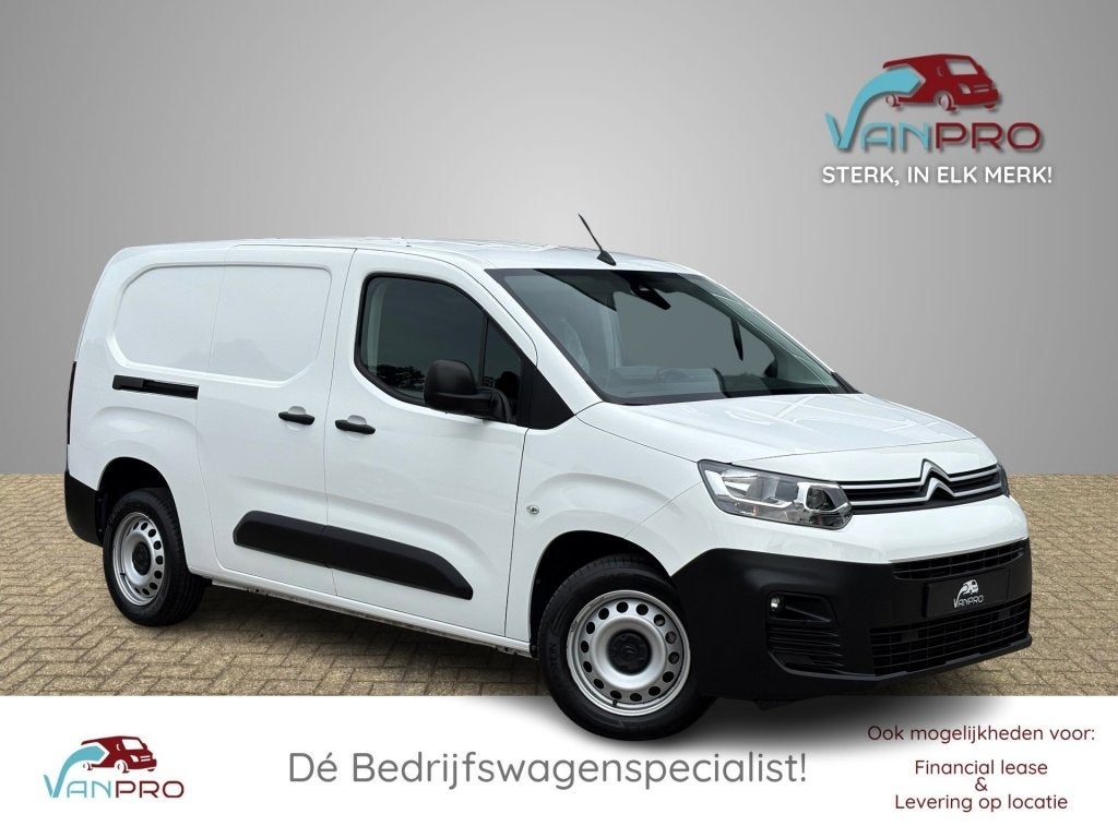Citroen BERLINGO CLUB XL 1.5 BlueHDI 99PK L2 / Cruise / Airc, Auto's, 4 cilinders, Citroën, 100 pk, Wit