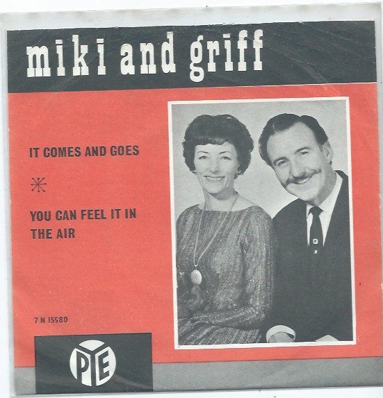 Miki and Griff- It Comes and Goes, 7 inch, Ophalen of Verzenden, Zo goed als nieuw, Beschermende buitenhoes