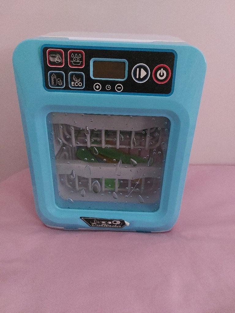 Speelgoed vaatwasser met inhoud, Ophalen, Zo goed als nieuw, Kunststof, Speelkeuken-accessoire