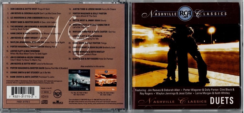 RCA NASHVILLE CKASSICS DUETS, Ophalen of Verzenden, Zo goed als nieuw, Country en Western